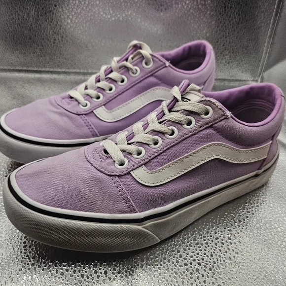 Vans Old Skool Sneakers Women’s 6.5 Purple Canvas Low Top Skate Shoes - Picture 1 of 5